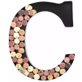 2019 Hot Sales Metal Monogram Decorative Letter Wine Cork Holder